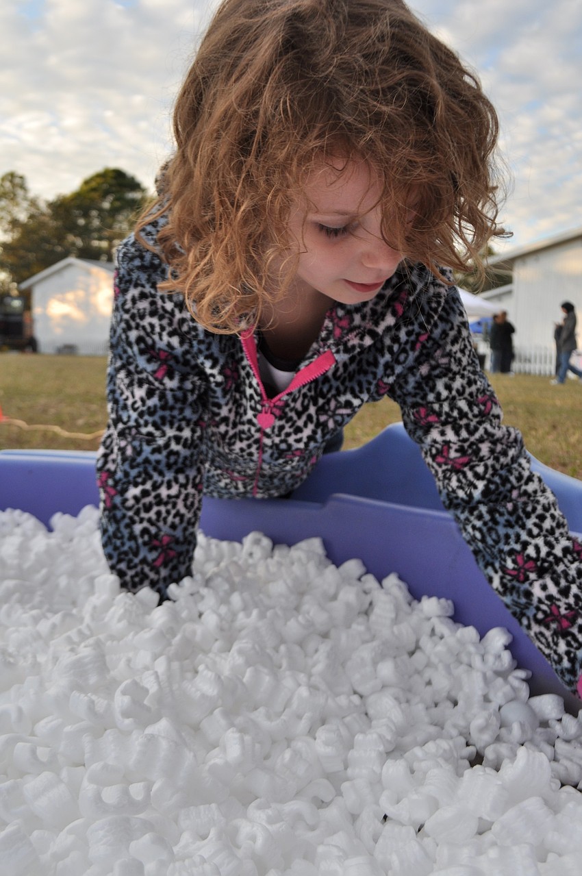 Jaimie McNeely digs for a prize.