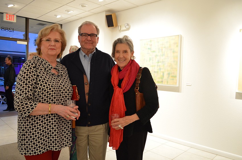 Cleudine Hedbring, Frederick Johnston and Suzanne Murphy-Larronde at Allyn Gallup Contemporary Art