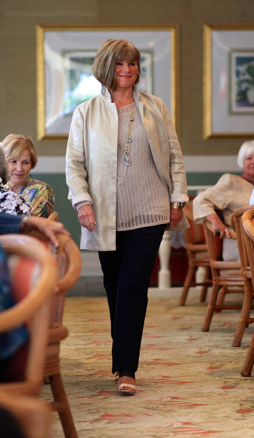 MaryAnn Thornhill makes her way to the stage.