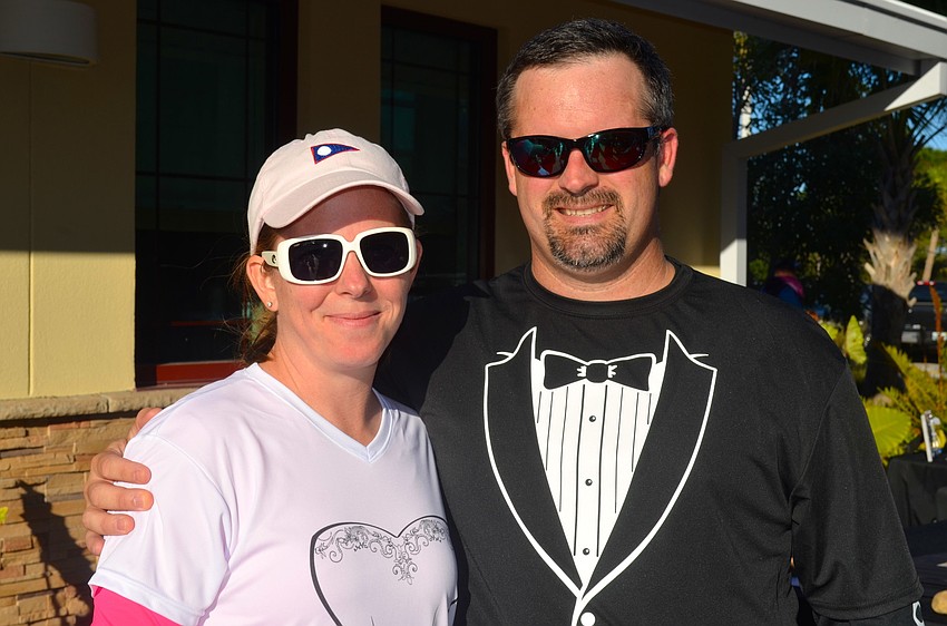 Heather and Bo Jurney exercise for a cause.