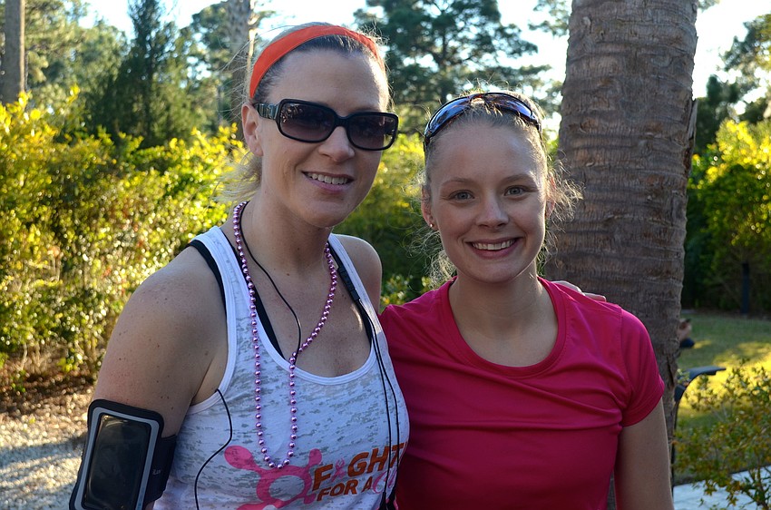 Jill Napolitano and Linda Bussiere enjoy an afternoon run.
