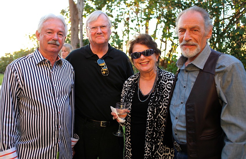 Mayor Jim Brown, Adrian Smith, Penny Diamond and David Leffel