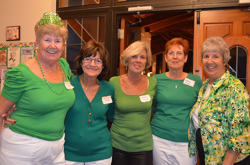 Margaret Haviland, Shirley Cuozzo, Arlene Luisa, Kathy Roche and Pauline Alex