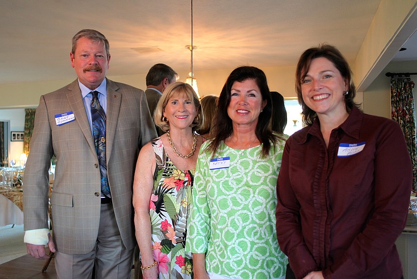 Chief Peter Cumming, Pat Pantello, Kathy Lindeaman and Anne Ross