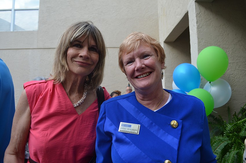 City Commissioner Suzanne Atwell with Janet Robinson
