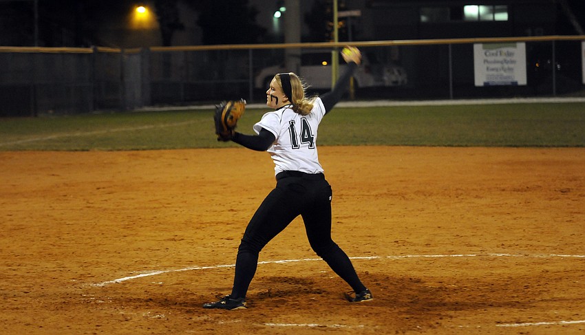 Lakewood Ranch pitcher Amanda Rak allowed six hits and a walk while striking out 10.