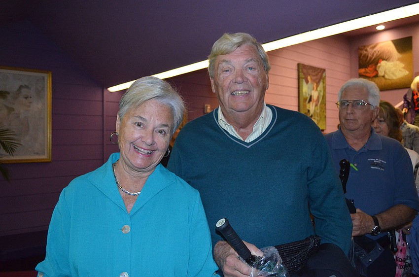 Pam and Ed Baran enjoyed Moore's lecture.