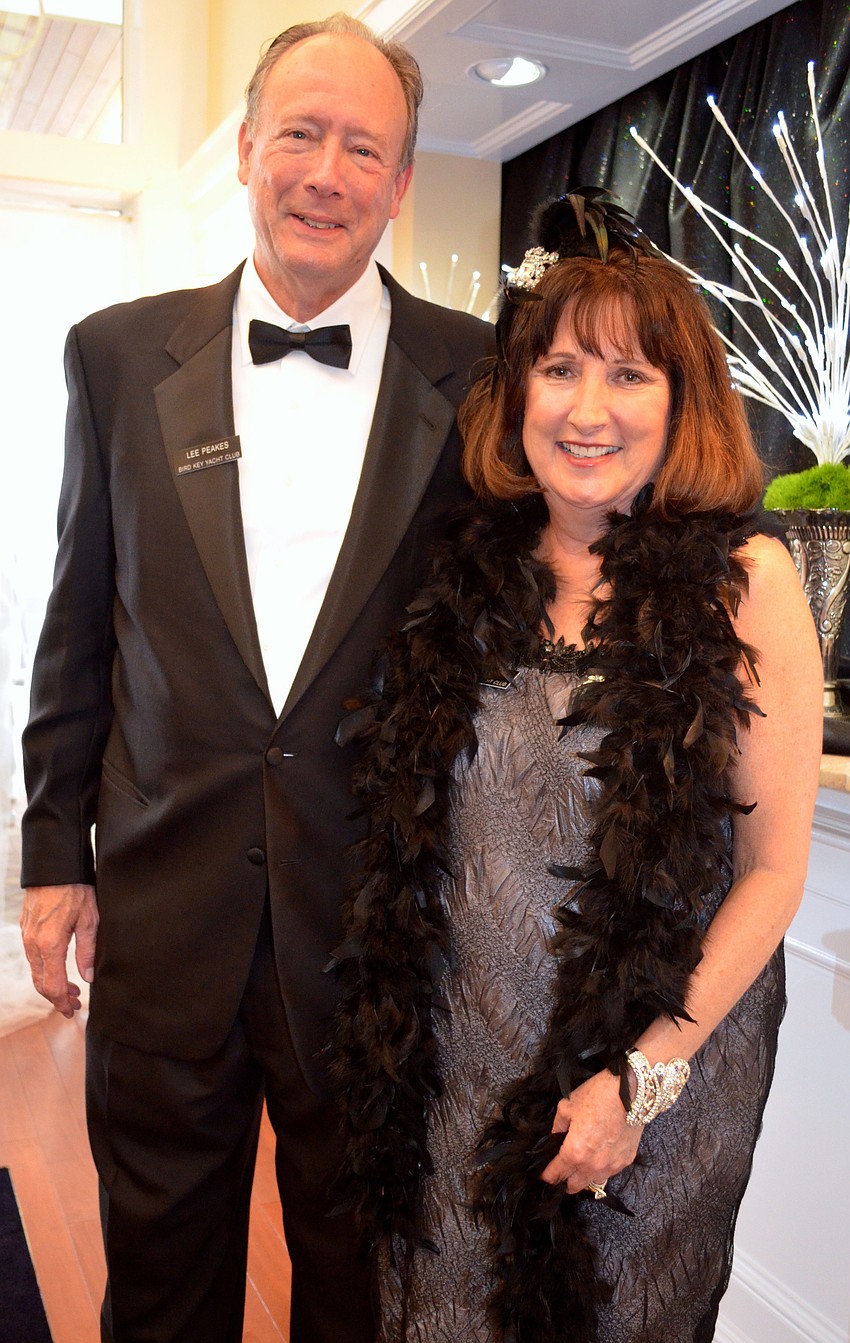 Commodore Lee Peakes with his wife, Jan