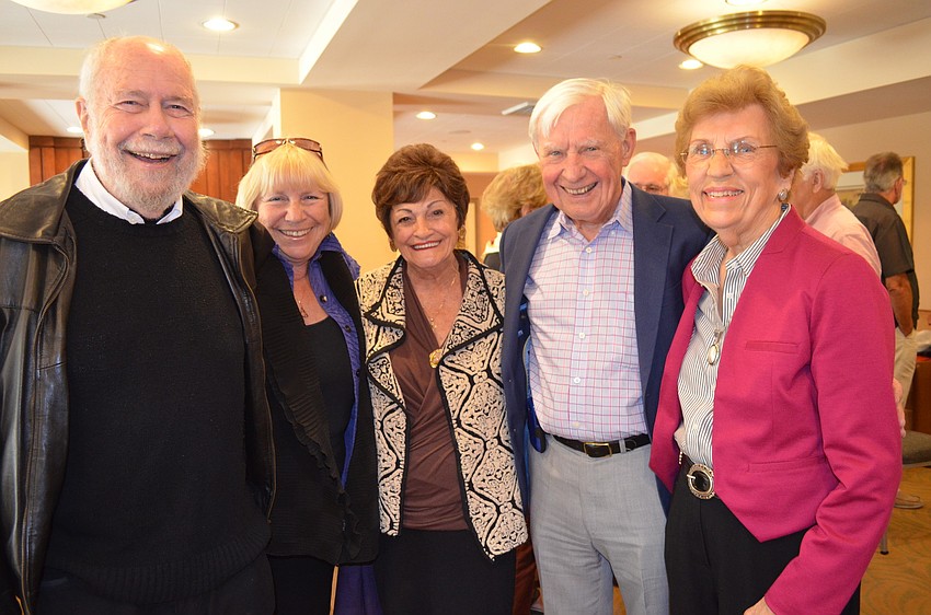 George and Bonnie Cummnigs, Eddie Zamagias with Larry and Sue Dennis