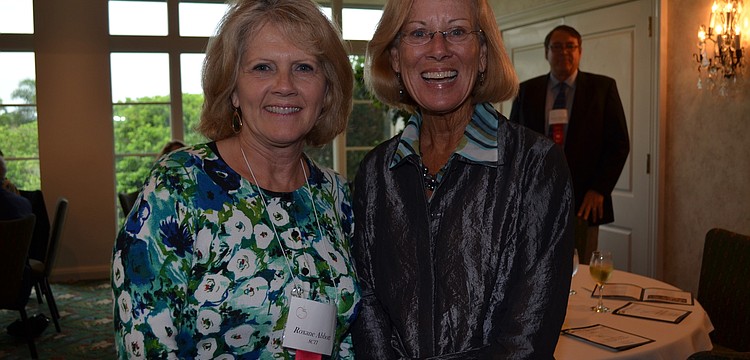 Roxanne Abbot, SCTI Teacher of the Year with Kristey Richardson