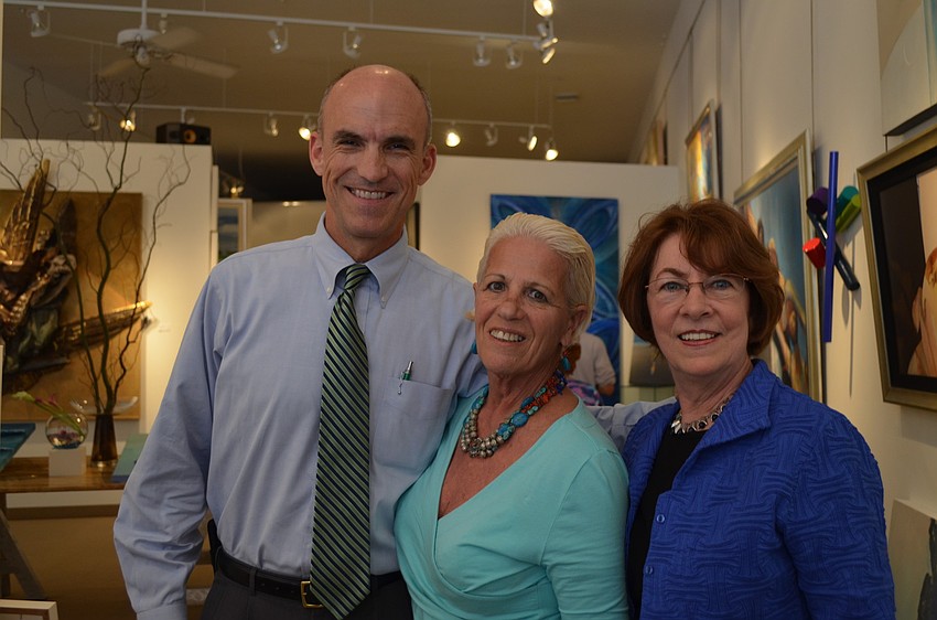 Board Members Edward Carraway, Marlene Hauck and Kathy Maybee