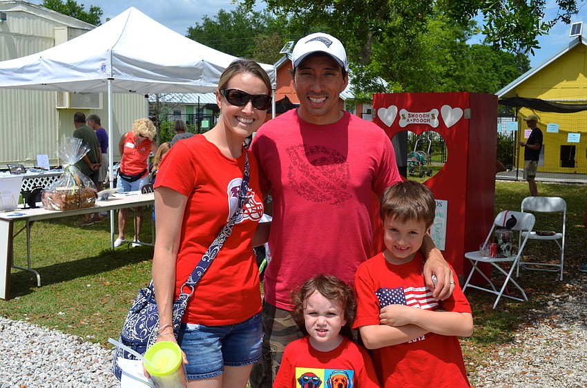 The Bauer family â€” Kerri, Eddie, Caiden, 8, and Logan, 3.
