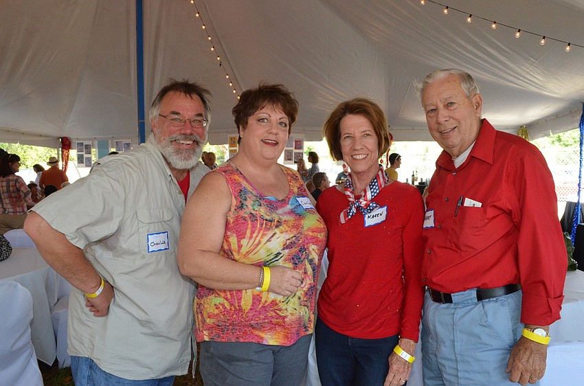 David and Sherri Shepard (aka Charlie and Carlee). David worked lights and Sherri coached. Karen and Barry DeChant (aka Kari and Bonzo) were in a traveling show