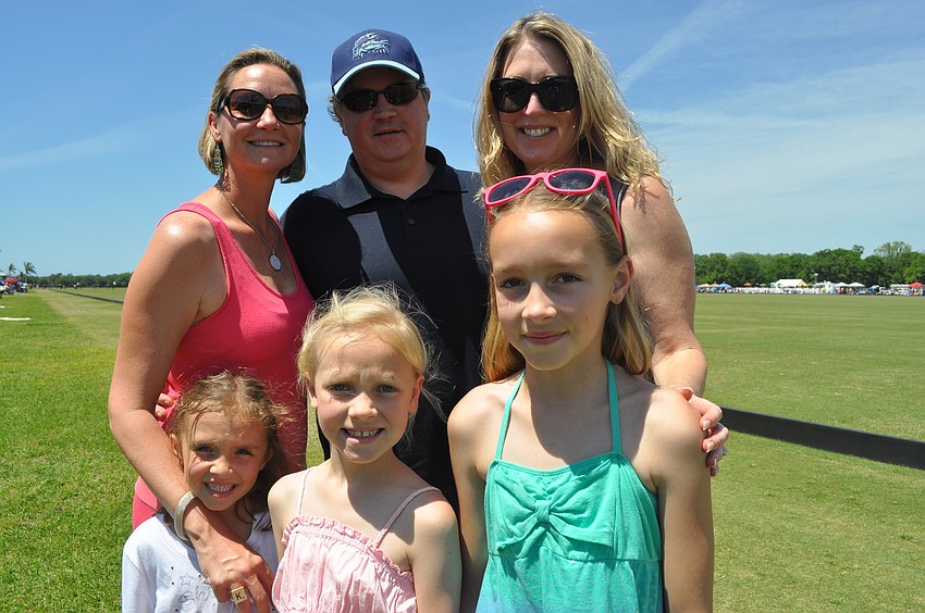 (Back) Katie Hillegas and Ed and Suzanne Luecke; (Front) Alexandra, Ellie and Maddie Hillegas