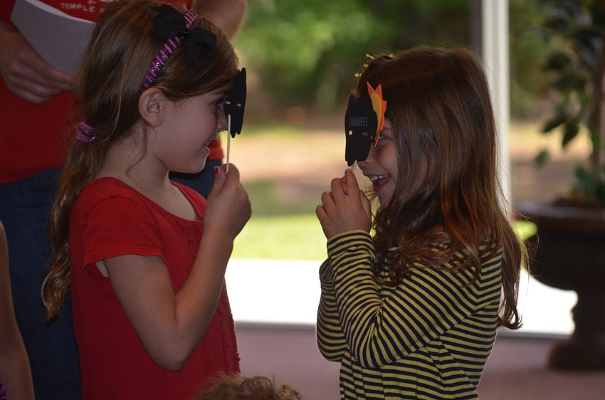 Liza Collier and Ana Yavitz as the plague of darkness.