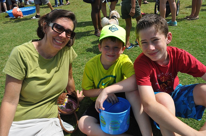 Jeannene Soodek with her children, Max, 8, and Jack, 12