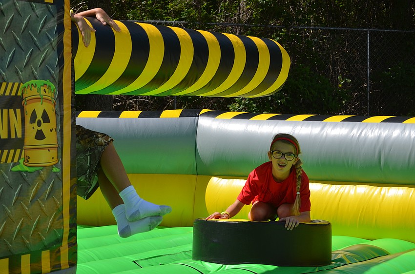 Avery Beach plays a game.