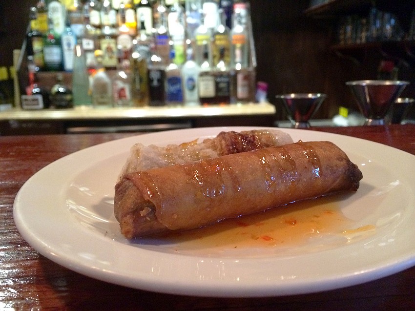 Vietnam rolls and Lum-rolls were served as appetizers at Taste of Asiaâ€™s cooking class.