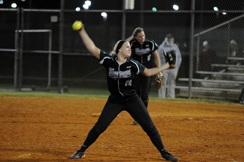 Lakewood Ranch junior Amanda Rak came on in relief in the sixth inning.