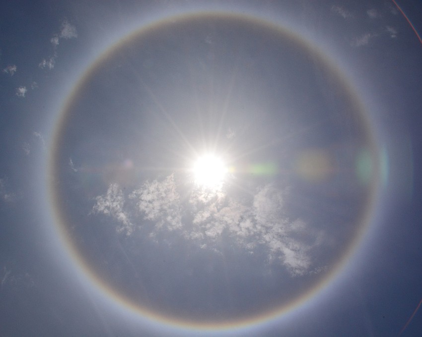 George Case submitted this photo of the sun halo.
