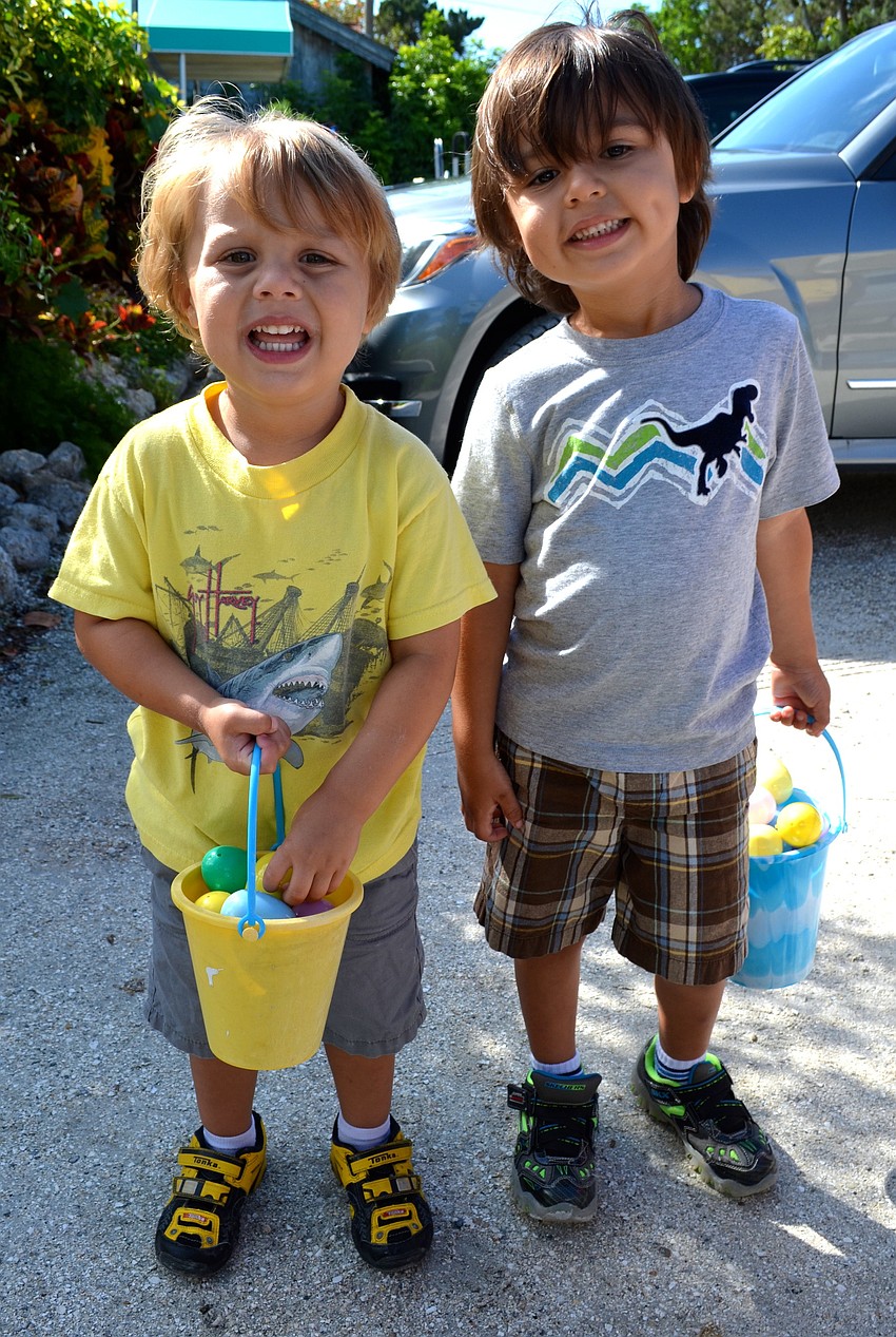 Jesse Zaccagnino, 3, with his brother, Jack, 4