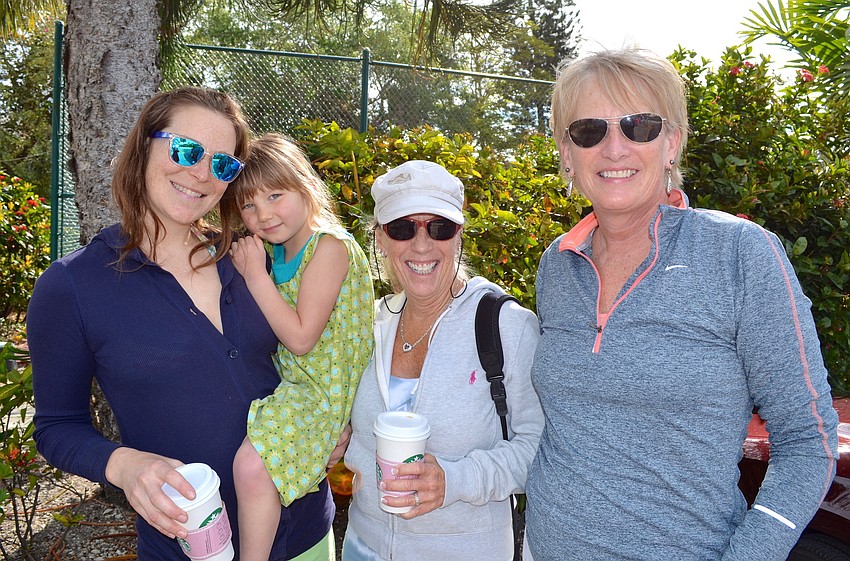 Aly and Seanna Leonard with Jan Brown and Sue Swain