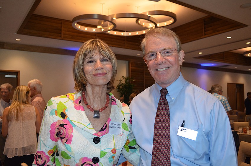 City Commissioner Suzanne Atwell with Southeastern Guide Dog Co-Founder Harris Silverman