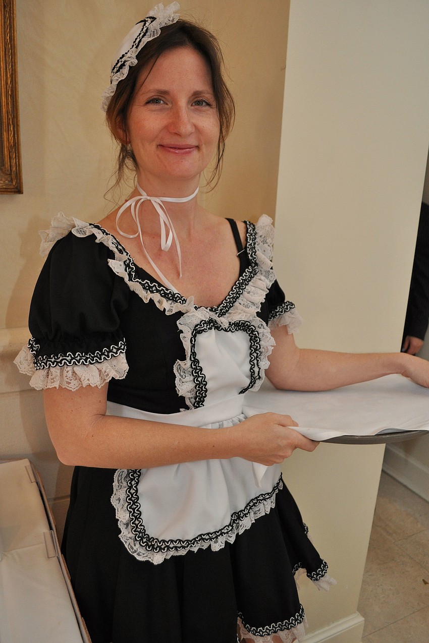 Kimberly Long served drinks.