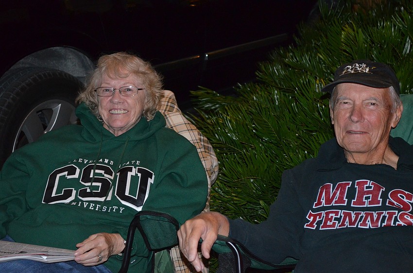 Lola and Ralph Victor have the best seat in the house.