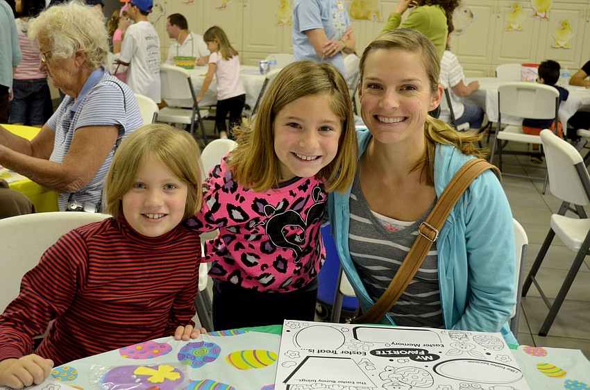Stephanie Dowell with Isabel Francis and her mother, Patty Francis