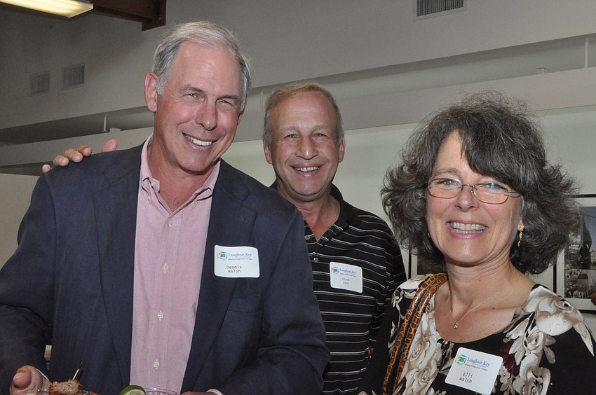 Dennis and Elli Walsh with Chuck Citrin, center