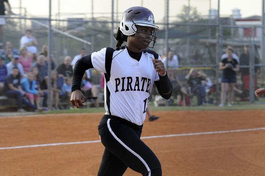 Kenya Yancy drew a walk in her first at bat.