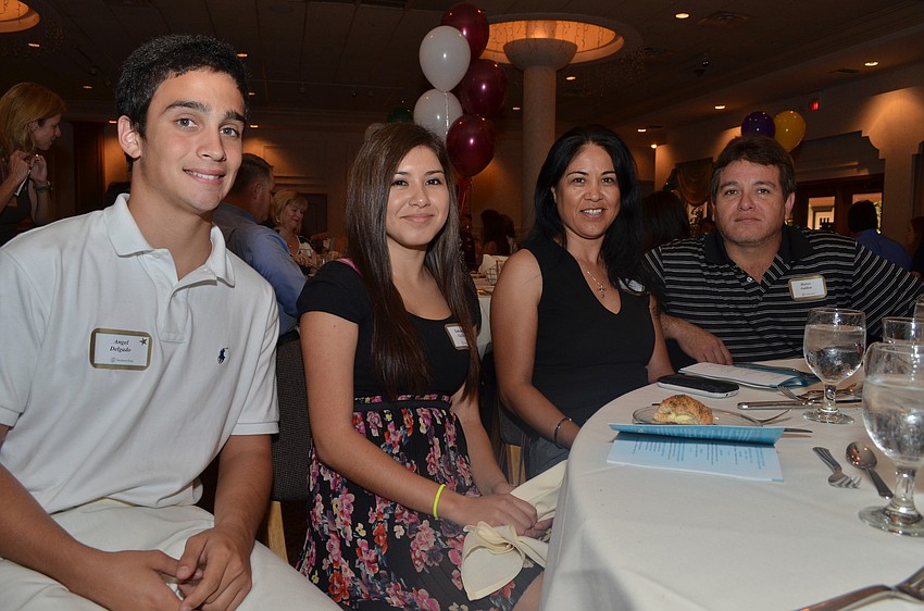 Angel Delgado, Samantha Guillen and her parents Pilar and Moises