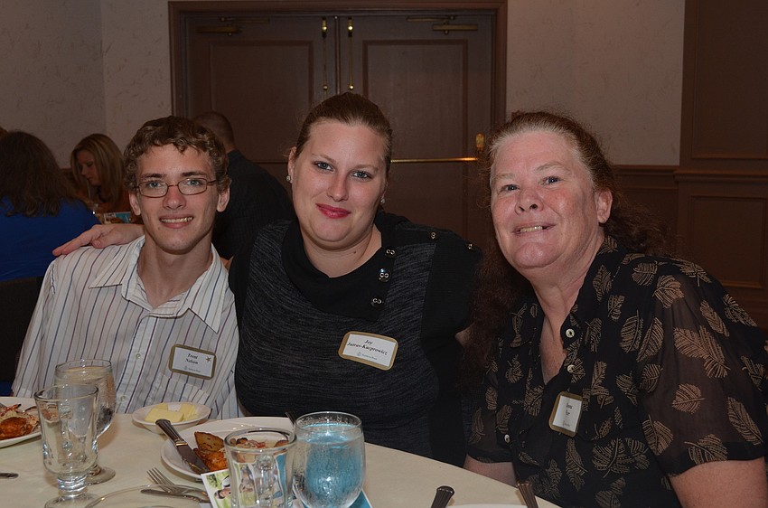 Riverview High School junior Trent Nelson with his sister Joy Jutras â€“ Kacprowicz and mother Donna Warr