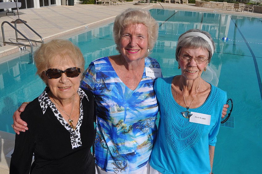 Flo Ruggiero, June Sturges and Flo Ward