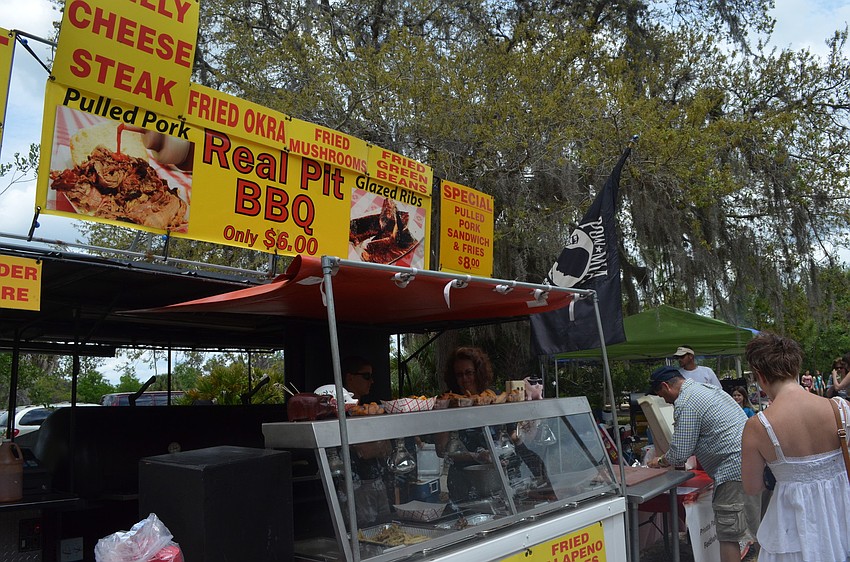 Community members enjoyed tasty BBQ through out the day. Vendors sold everything from hamburgers to vegan foods.