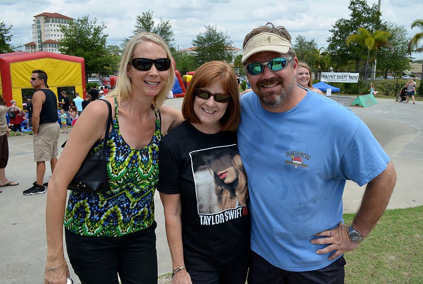 Cheryl Cochrane with April and Mike Tisdale