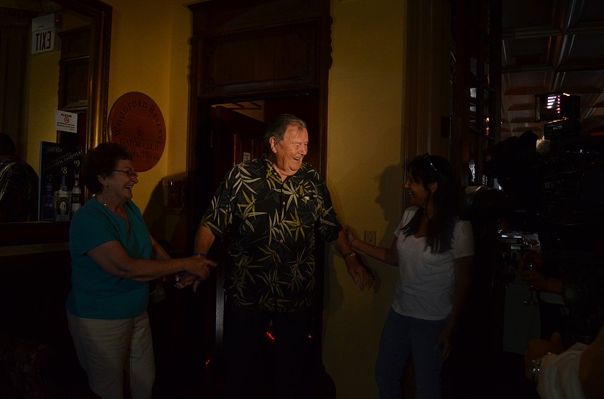 Paul Thorpe is overwhelmed when he enters the surprise party.