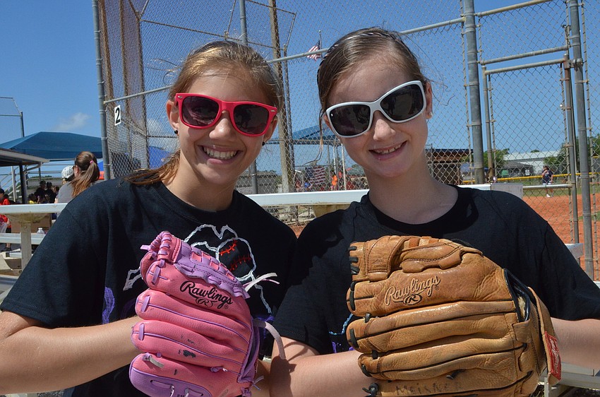 Julia Braz and Mira Meisner were the only two girls on the winning Colorado Rockies team in the 2007 World Series game.