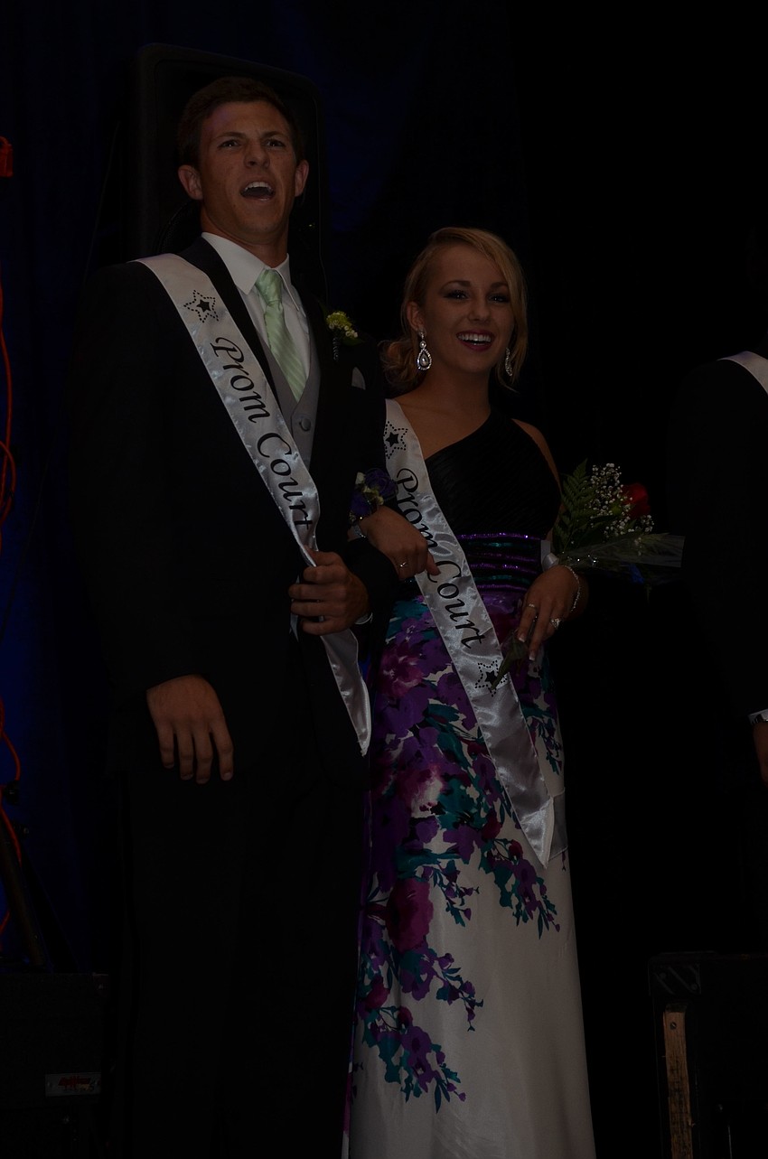 Alex Auchey and Stephanie Draper were part of the prom court.