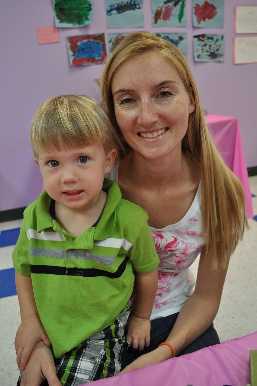 Simon Krusewski spent time with his mom, Jacqueline.