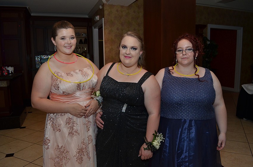 Katlyn Hall, Emily Rowlands and Kaylin Lanvevin