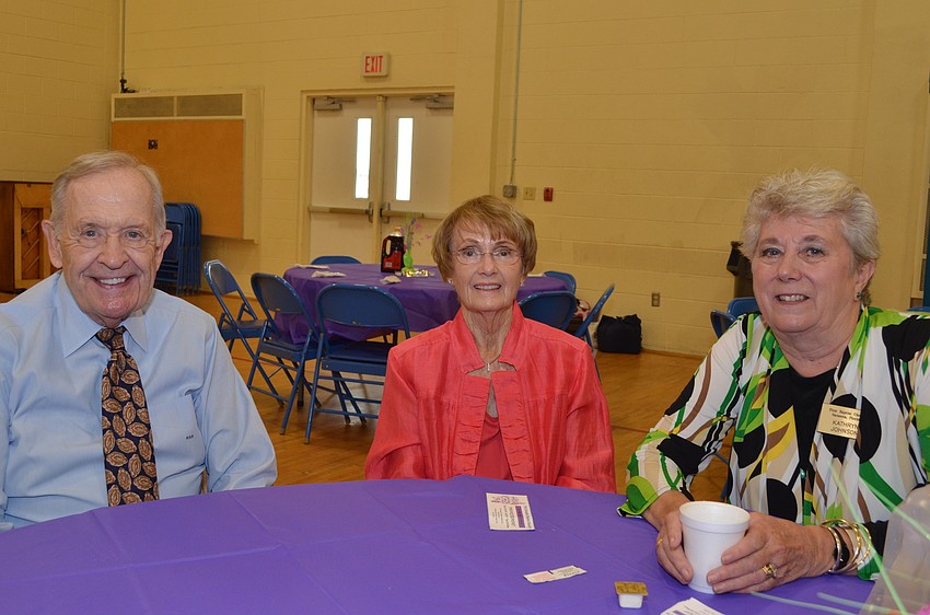Harold Robinson his wife Meryl and Kathryn Johnson