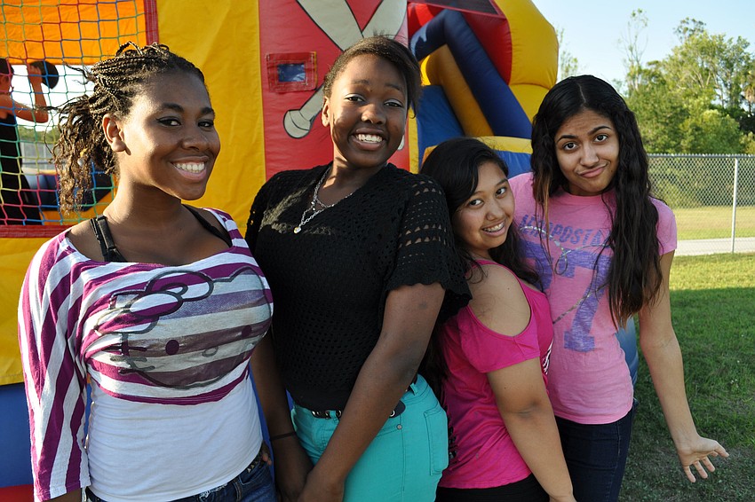 Shirlay Choute, Ashley Deisan, Odalis Cedillo and Larimar Solis are all freshmen.