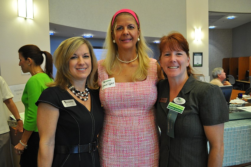 Cherri Kessler, of Harrish Bank, with Carmen Topper, of CT International, and Allison Levy, of J2 IT Services