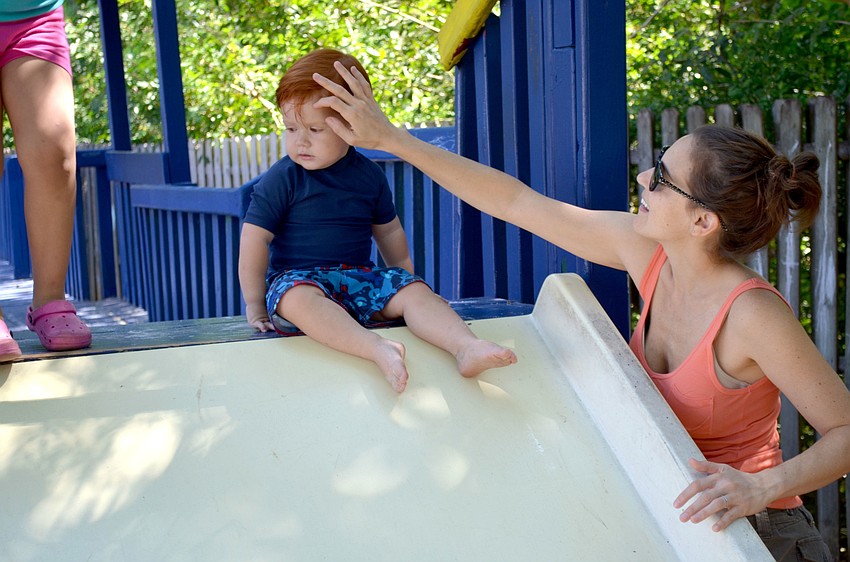 Liana Bryant with her son, Woody