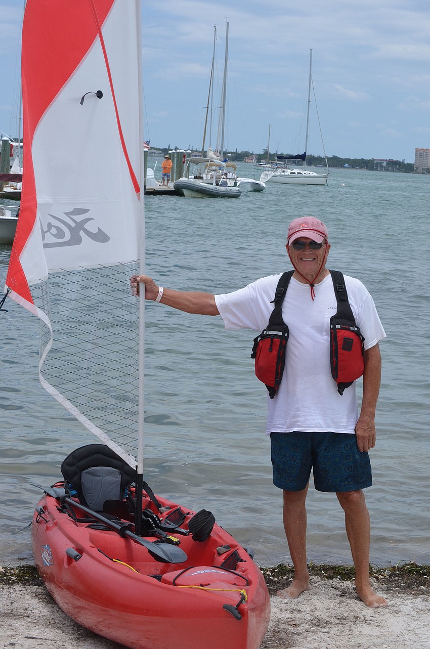David Fuller has been sailing for approximately 60 years. He took his kayak out on Memorial Day.