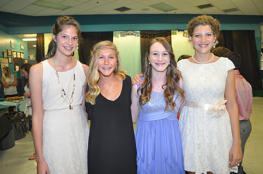 Emma Bougamer, Andrea McDonald, Alyssa Barnsley and Savannah Carpenter