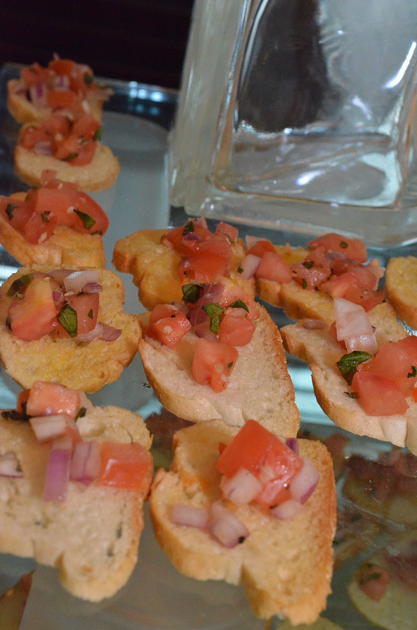 YPG members enjoyed refreshments and appetizers like bruschetta after the tournament.