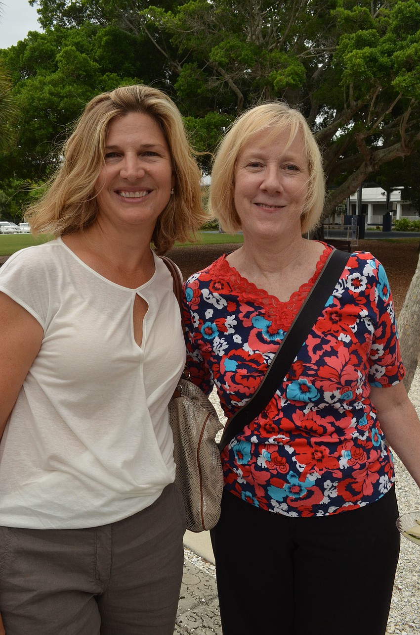 Cyndie Paxton worked with Glendy Huene as a library volunteer for five years and Michele Corley worked with Glendy when she taught fifth and sixth grade literature.